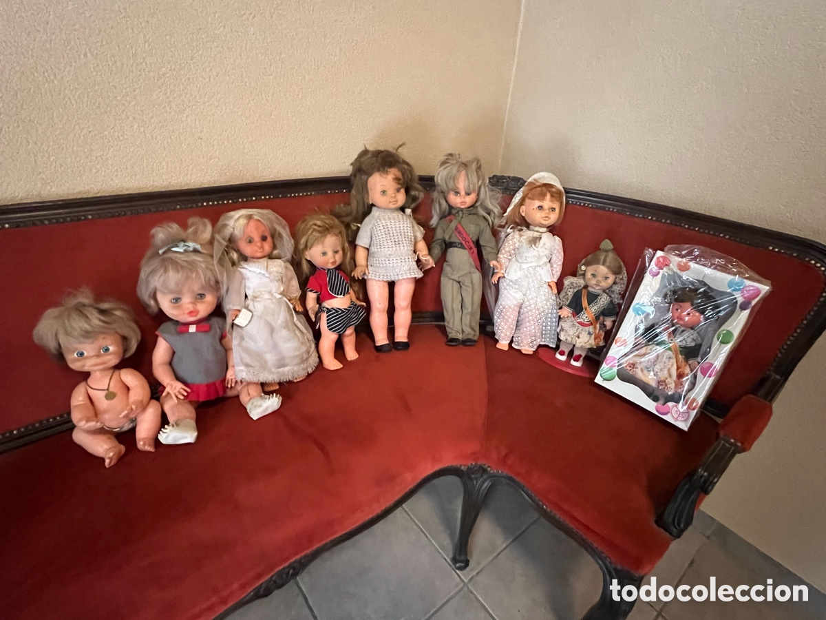 Mu&ntilde;eca espa&ntilde;ola clasica: LOTE DE MU&Ntilde;ECAS ANTIGUAS