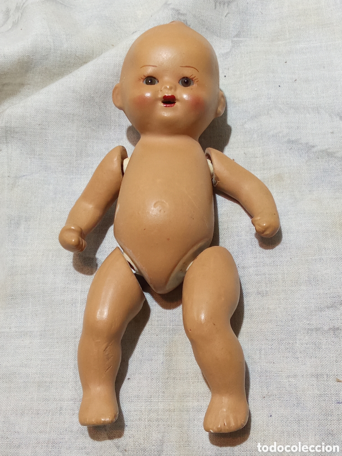 Boneca espanhola cl&aacute;ssica: BONITO Y ANTIGUO MU&Ntilde;ECO DE BARRO