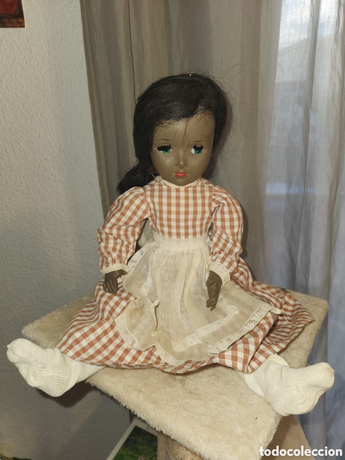Mu&ntilde;eca espa&ntilde;ola clasica: ANTIGUA MU&Ntilde;ECA LINDA CARLA. A&Ntilde;OS 50. CELULOIDE.