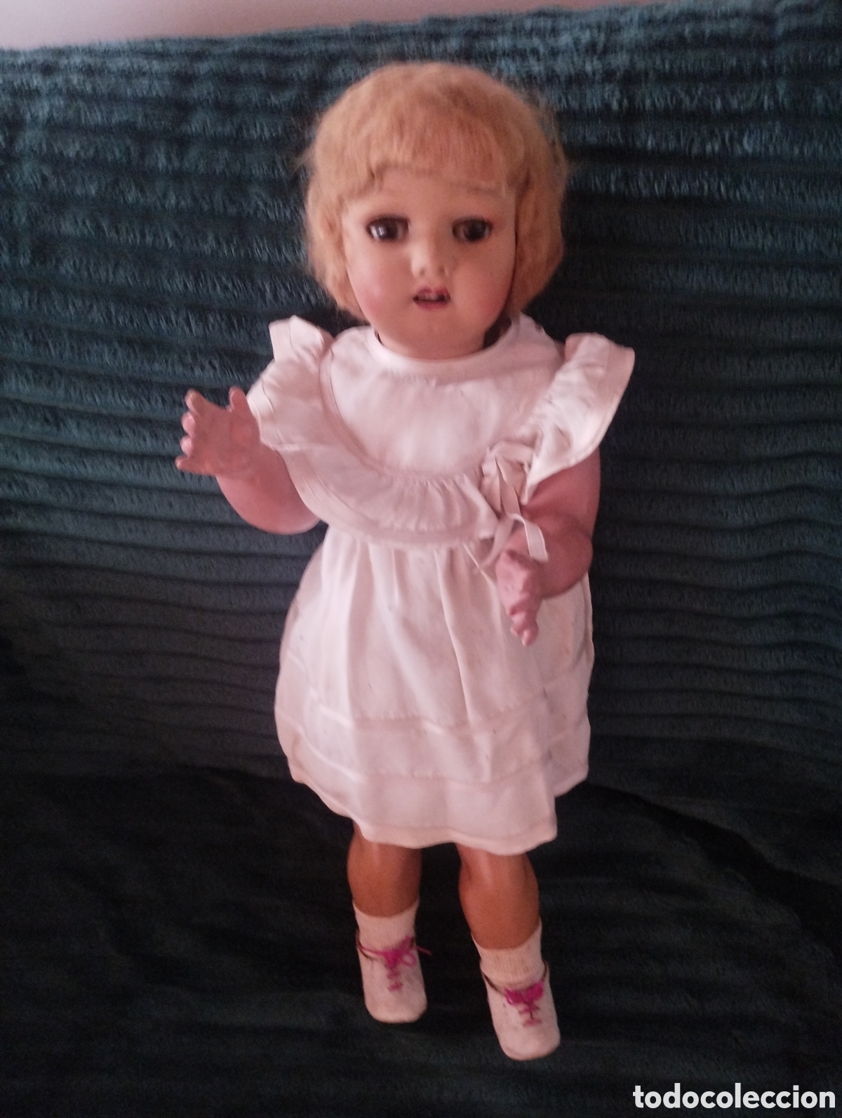Mu&ntilde;eca espa&ntilde;ola clasica: Preciosa mu&ntilde;eca de cart&oacute;n piedra centenaria marca JG 4