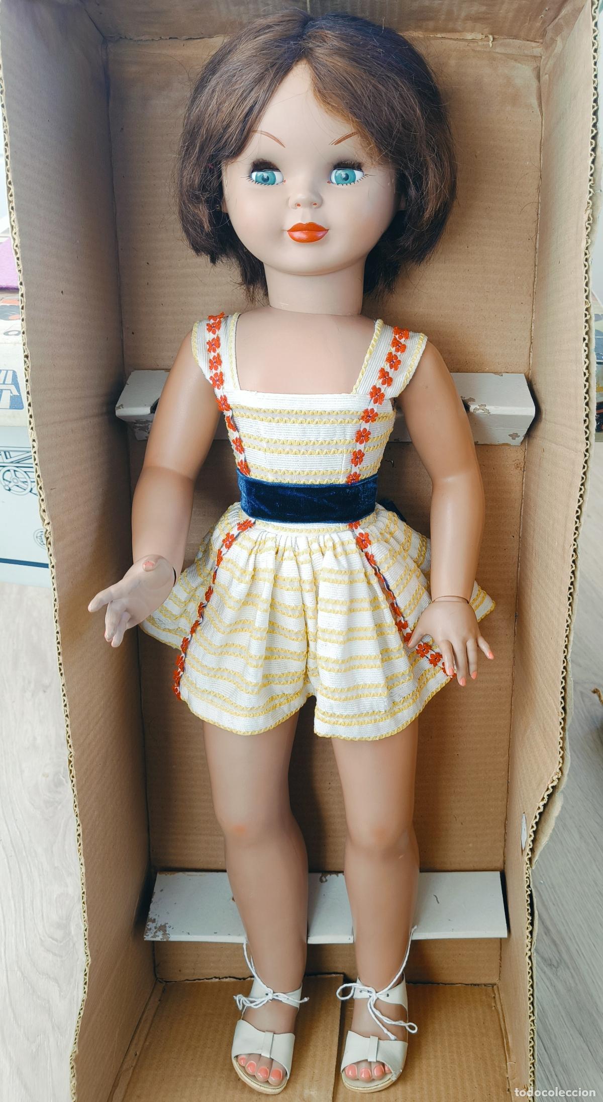 Mu&ntilde;eca espa&ntilde;ola clasica: MU&Ntilde;ECA PIERINA FAMOSA OJOS VERDOSOS Y MOVIBLES CON CAJA