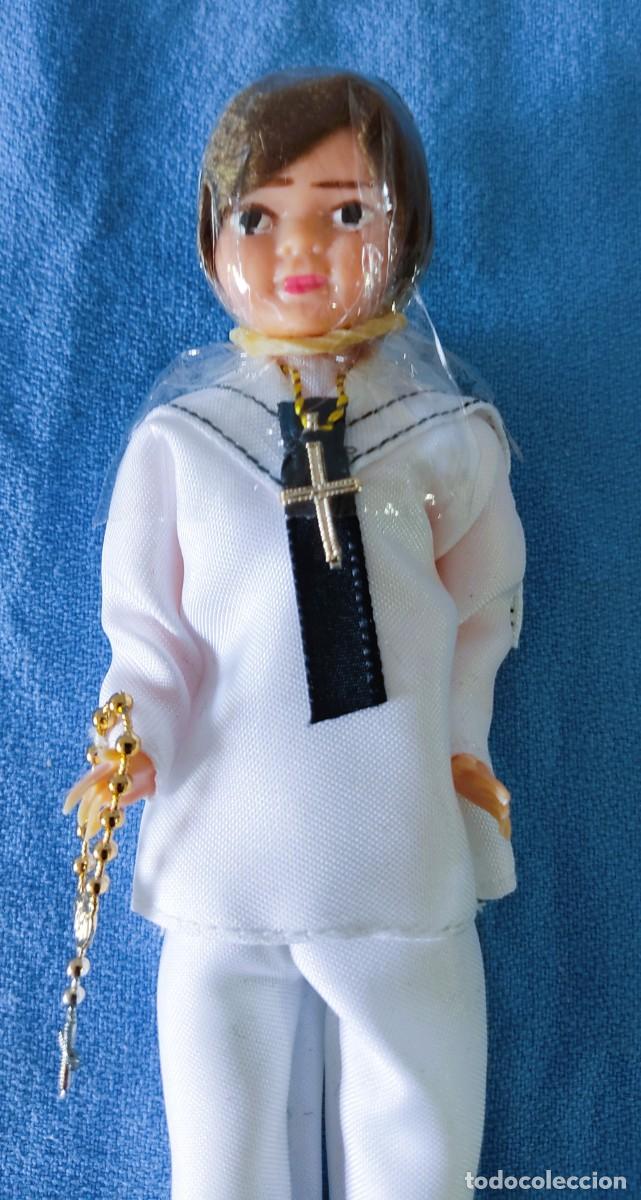 Mu&ntilde;eca espa&ntilde;ola clasica: NI&Ntilde;O DE CELULOIDE DE COMUNION QUE PONIAN EN LOS PASTELES A&Ntilde;OS 60/70 A ESTRENAR
