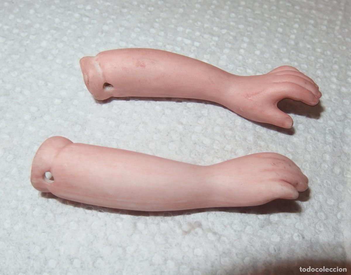 Mu&ntilde;eca espa&ntilde;ola clasica: BRAZOS DE MU&Ntilde;ECA DE PORCELANA,PRINCIPIO DEL SIGLO XX