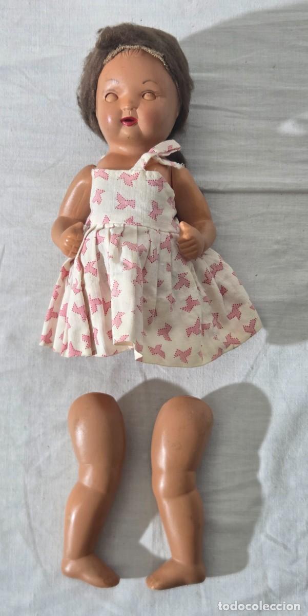 Mu&ntilde;eca espa&ntilde;ola clasica: Mu&ntilde;eca de celuloide, plasticos santa elena - Foto 1