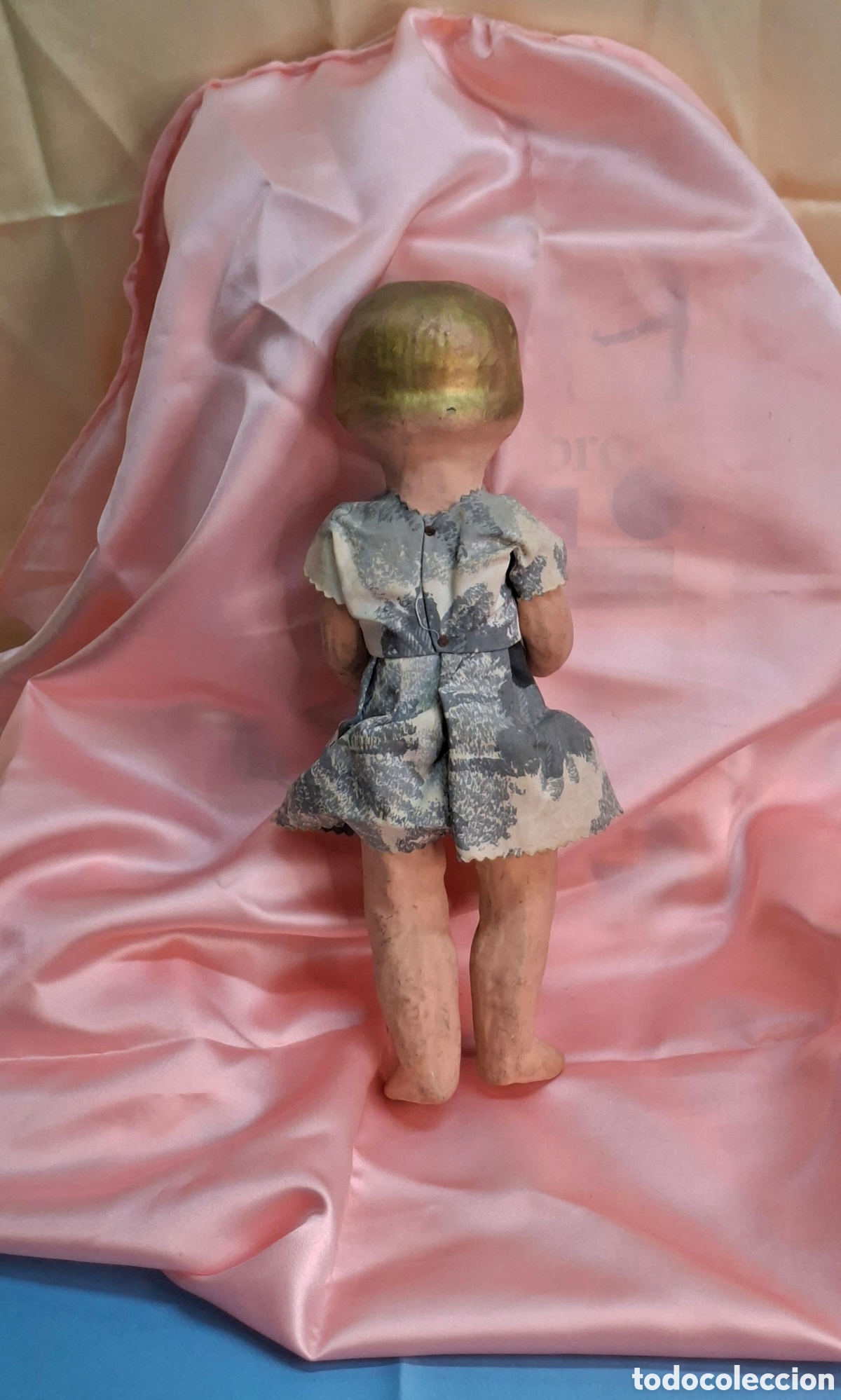 Mu&ntilde;eca espa&ntilde;ola clasica: Mu&ntilde;eca antigua de papel mach&eacute; - Foto 7