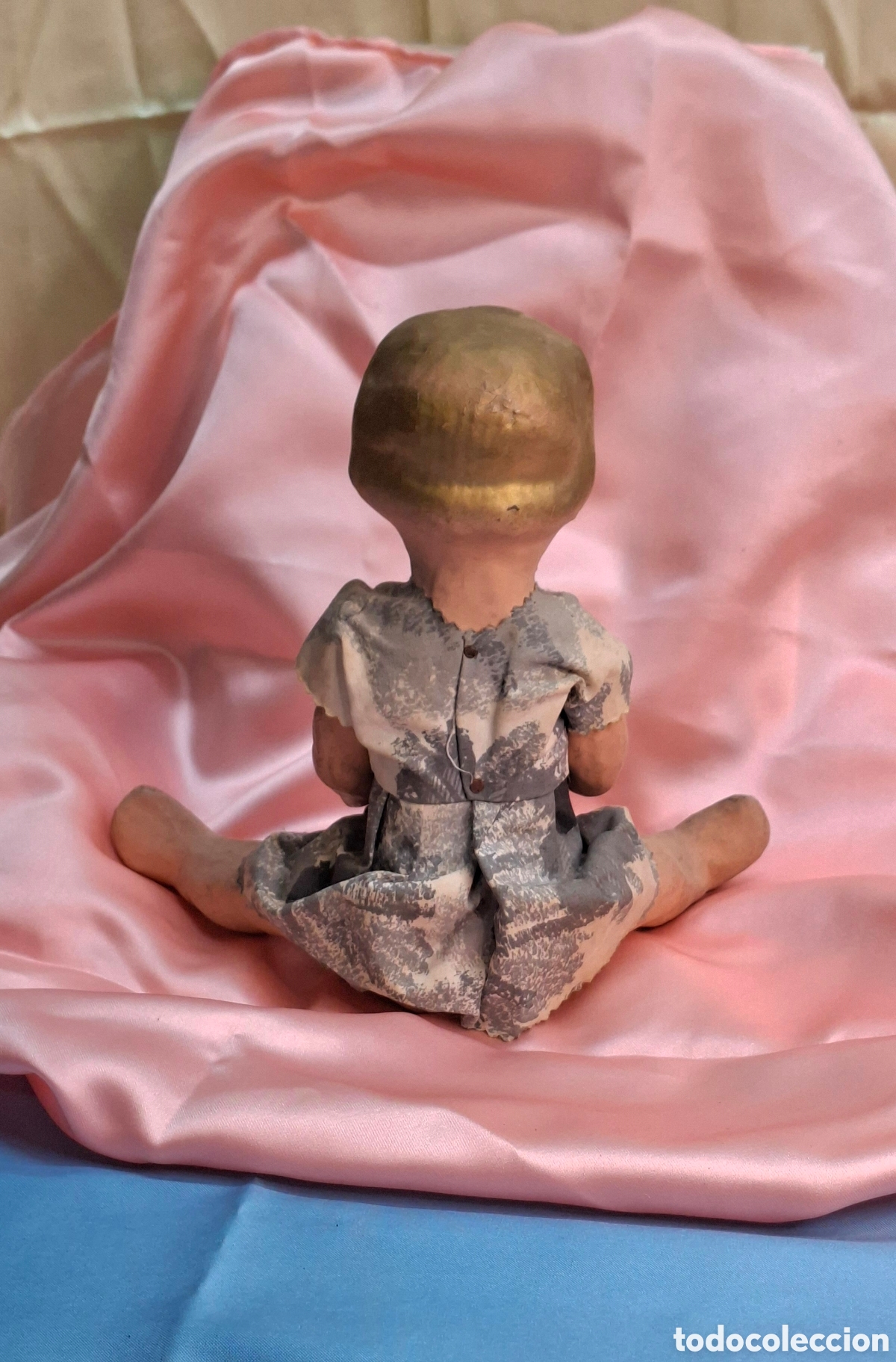 Mu&ntilde;eca espa&ntilde;ola clasica: Mu&ntilde;eca antigua de papel mach&eacute; - Foto 10