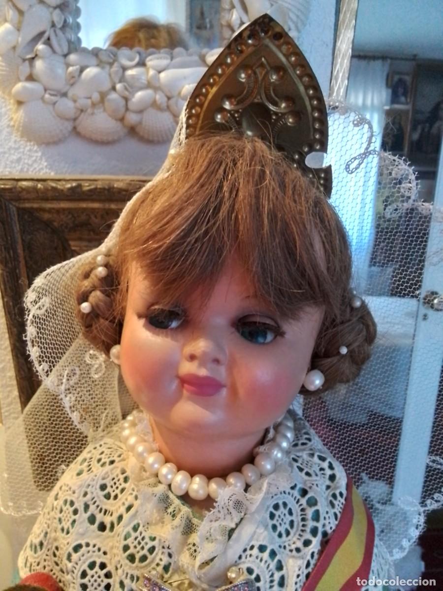Mu&ntilde;eca espa&ntilde;ola clasica: Mu&ntilde;eca Merceditas de Espa&ntilde;a. Celuloide, valenciana, a&ntilde;os 50