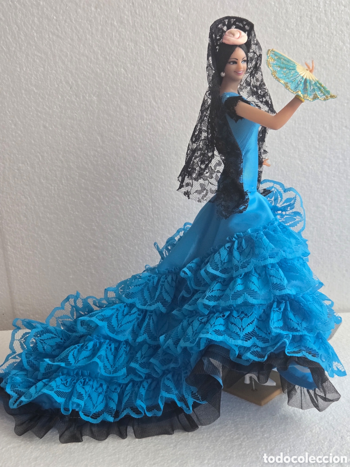 Mu&ntilde;eca espa&ntilde;ola clasica: Antigua mu&ntilde;eca flamenca Marin vintage