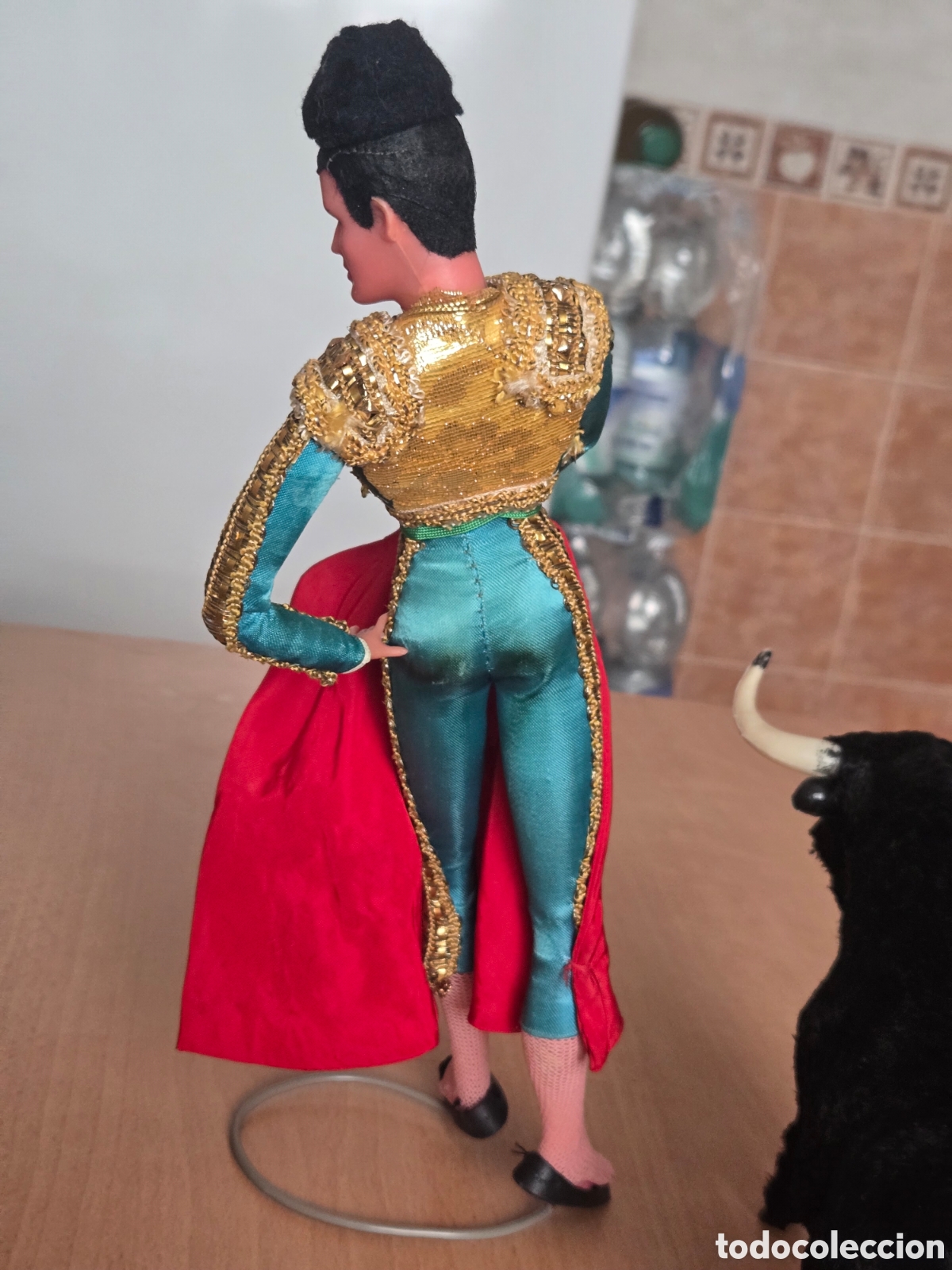Mu&ntilde;eca espa&ntilde;ola clasica: Gran mu&ntilde;eco torero Mar&iacute;n con toro - Foto 9