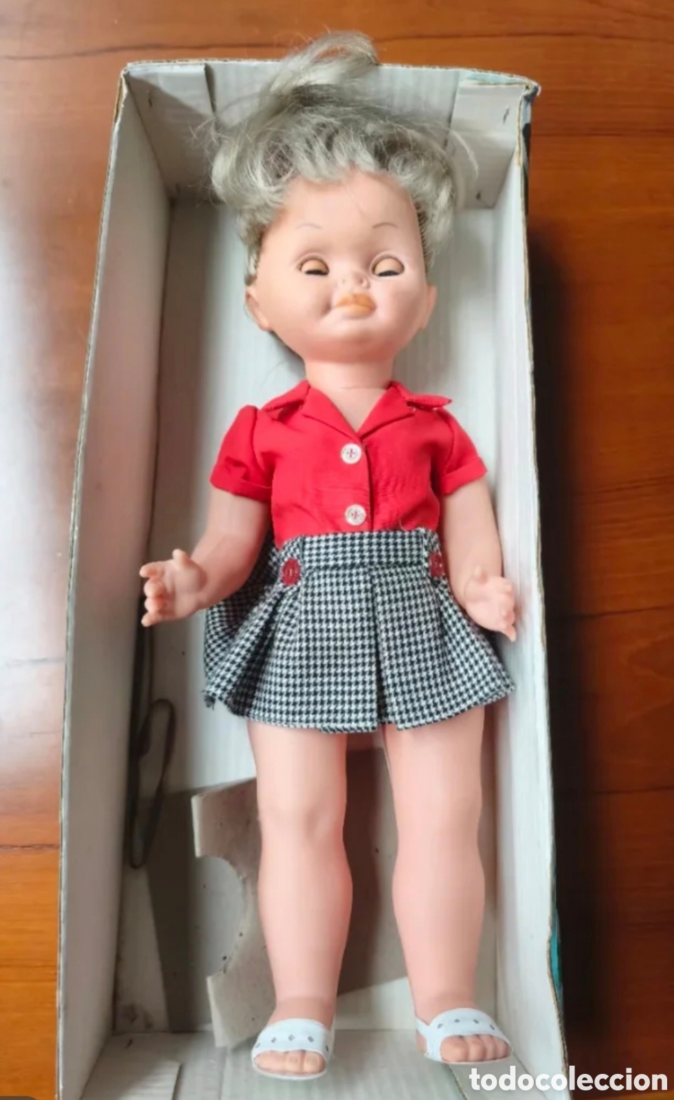 Boneca espanhola cl&aacute;ssica: Antigua Mu&ntilde;eca PIMPINELA de NOVO GAMA - A&ntilde;os 60 - Con Ropa y Caja Original - Buen Estado