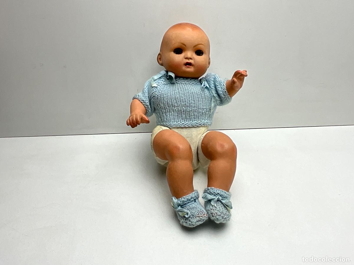 Mu&ntilde;eca espa&ntilde;ola clasica: PEQUE&Ntilde;O BEB&Eacute; ANTIGUO DE TERRACOTA - REF /2 - A&Ntilde;OS 60