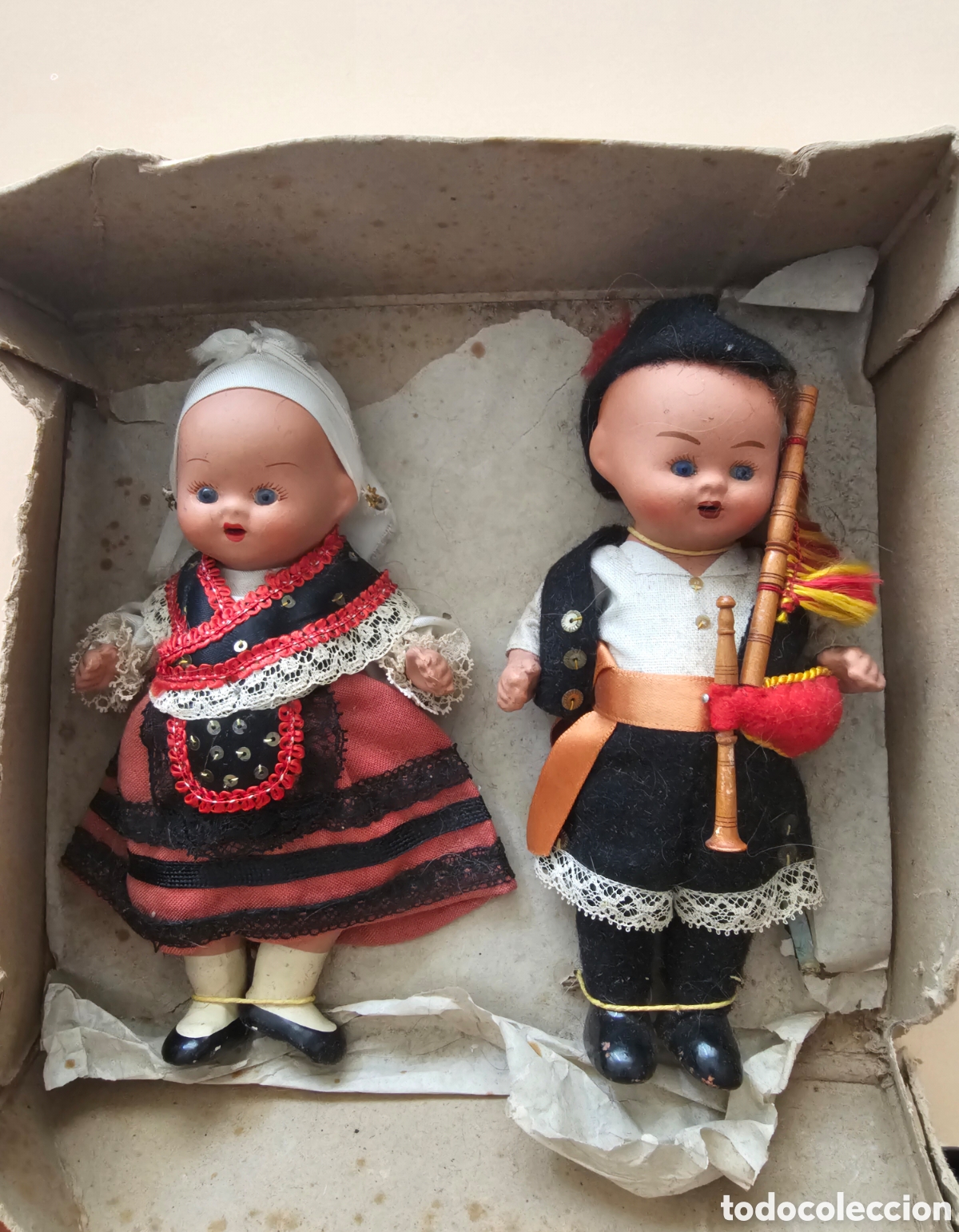 Bambola spagnola classica: MU&Ntilde;ECOS DE TERRACOTA DE ALMACEN. 17 CM DE ALTURA