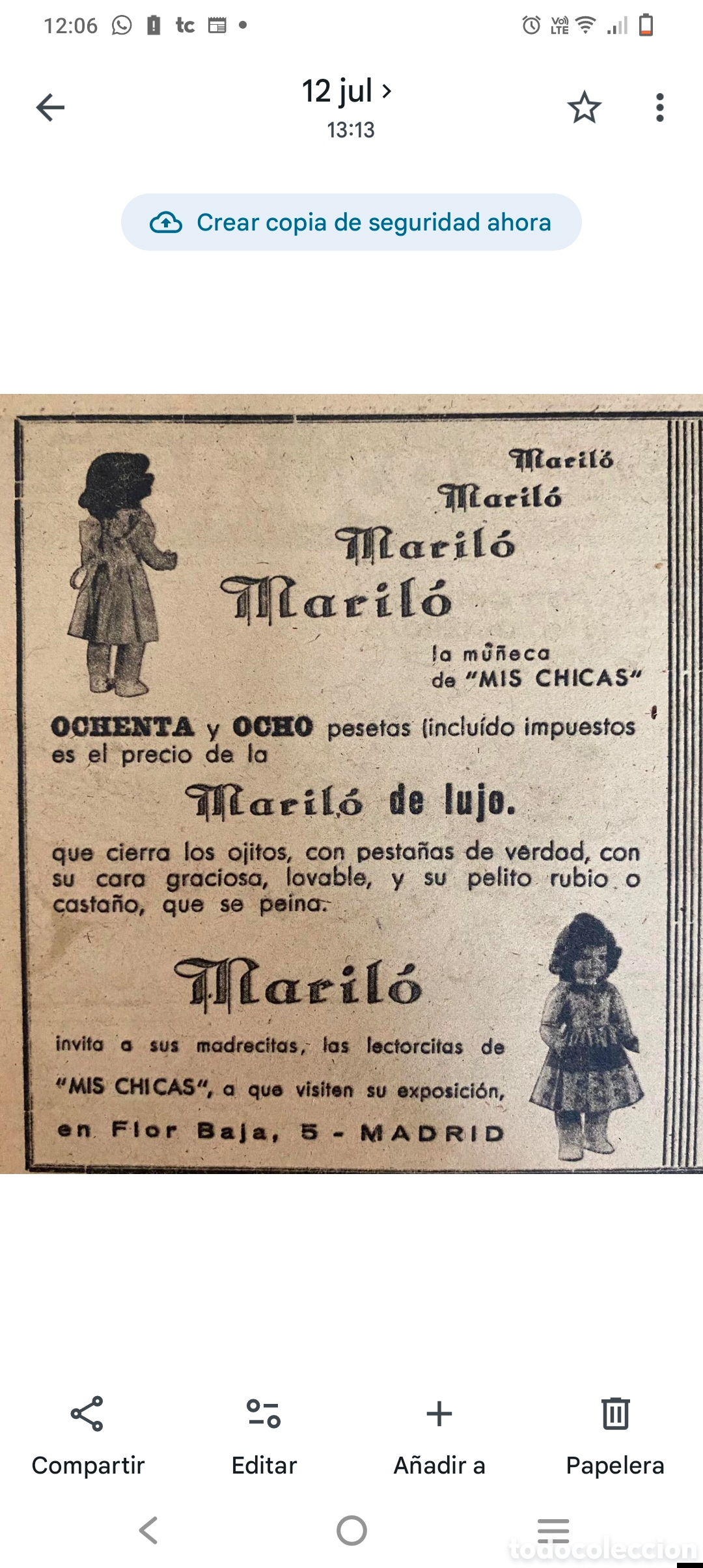 Mu&ntilde;eca espa&ntilde;ola clasica: MU&Ntilde;ECA antigua MARILO - Foto 18