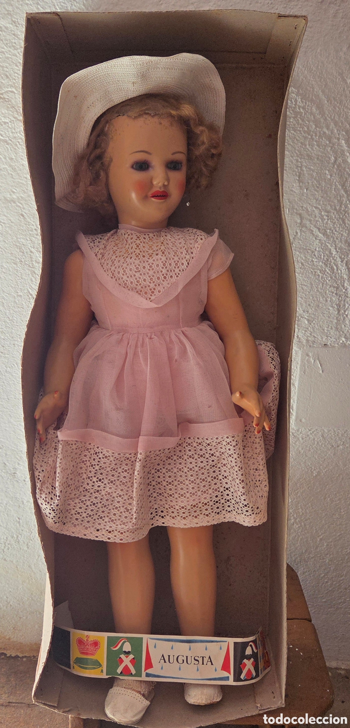 Classic Spanish Dolls: Antigua Mu&ntilde;eca Augusta A&ntilde;os 50- Edici&oacute;n Limitada 13/149 -Exclusiva Hilaturas Laborsyb Terrassa- 60cm