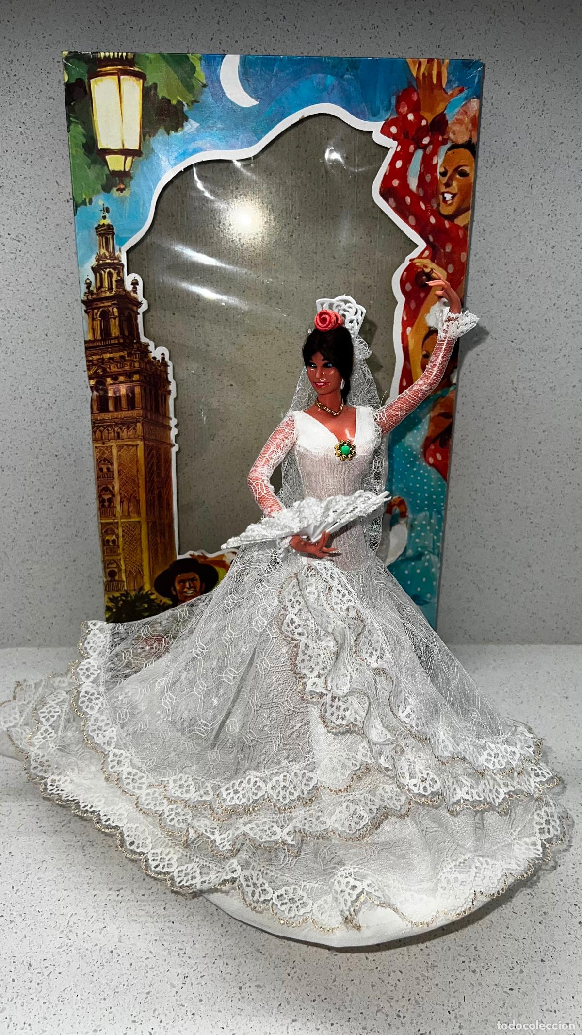 Classic Spanish Dolls: ESPETACULAR MU&Ntilde;ECA FLAMENCA NOVIA, TIPO MU&Ntilde;ECAS MARIN! MIDE UNOS 38 CM!