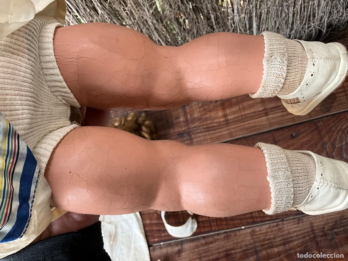 Mu&ntilde;eca espa&ntilde;ola clasica: ANTIGUA MU&Ntilde;ECA - CABEZA CON MARCA CC/2-CON CAJA ORIGINAL-NECESITA LIMPIEZA Y RESTAURACION