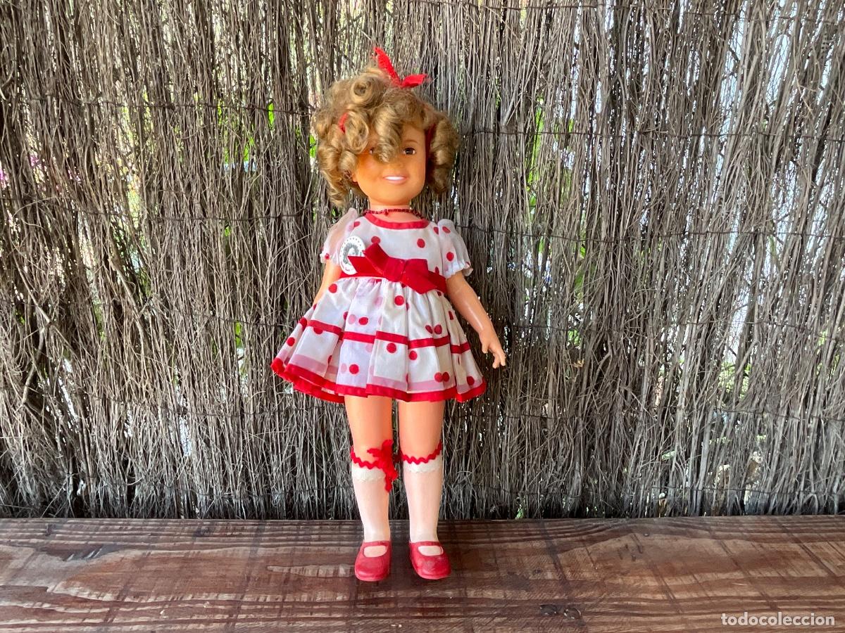 Mu&ntilde;eca espa&ntilde;ola clasica: ANTIGUA MU&Ntilde;ECA SHIRLEY TEMPLE DE IDEAL TOYS - CON CHAPA ORIGINAL - SIN CAJA -NECESITA LIMPIEZA
