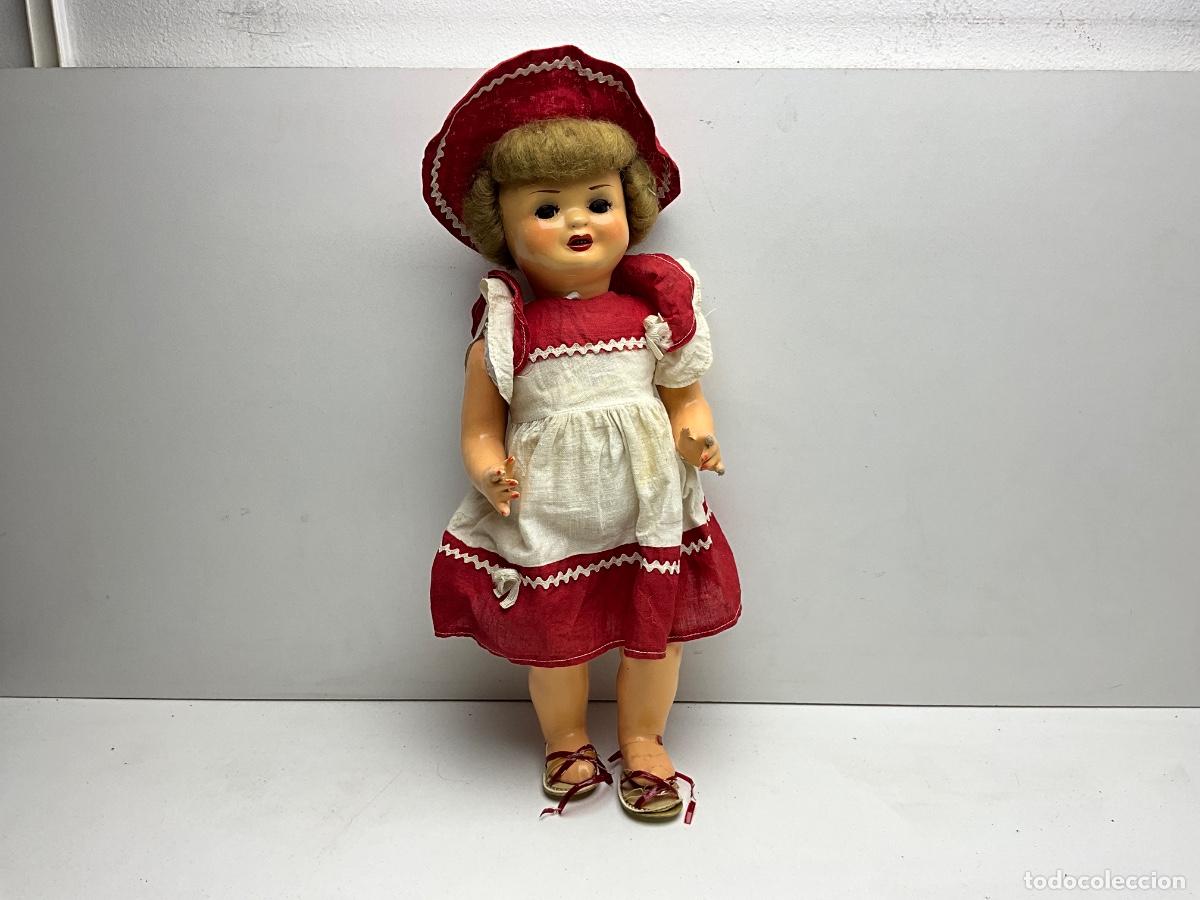 Mu&ntilde;eca espa&ntilde;ola clasica: ANTIGUA MU&Ntilde;ECA MARIQUITA P&Eacute;REZ ????-A&Ntilde;OS 50/60 - NECESITA LIMPIEZA Y RESTAURACI&Oacute;N