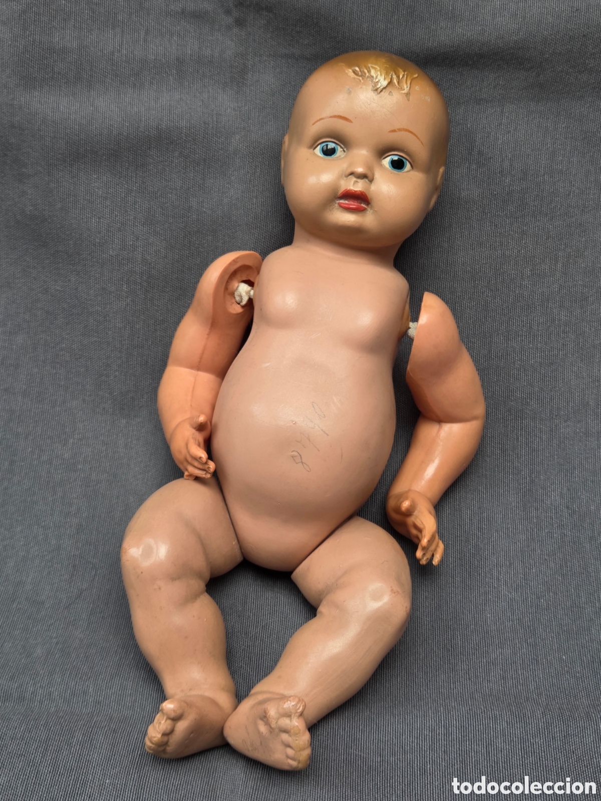 Mu&ntilde;eca espa&ntilde;ola clasica: ANTIGUA MU&Ntilde;ECA CELULOIDE JU-SA Valencia a&ntilde;os 50