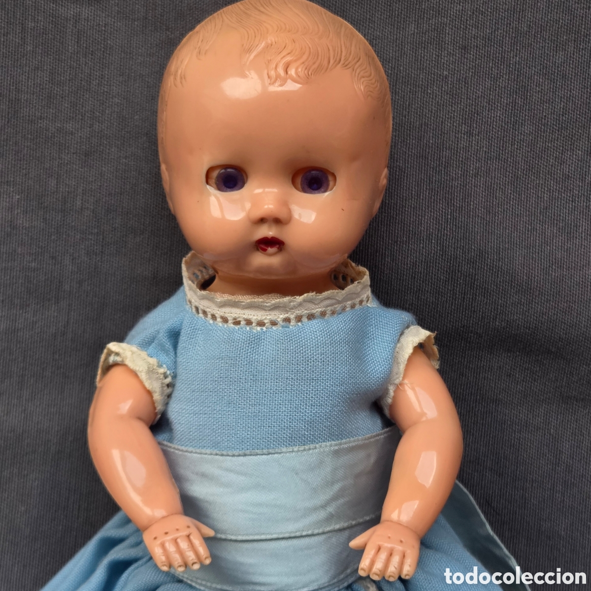 Mu&ntilde;eca espa&ntilde;ola clasica: ANTIGUO MU&Ntilde;ECO EN CELULOIDE Ojos m&oacute;viles - Foto 2