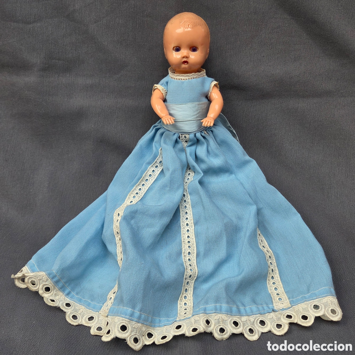 Mu&ntilde;eca espa&ntilde;ola clasica: ANTIGUO MU&Ntilde;ECO EN CELULOIDE Ojos m&oacute;viles - Foto 1