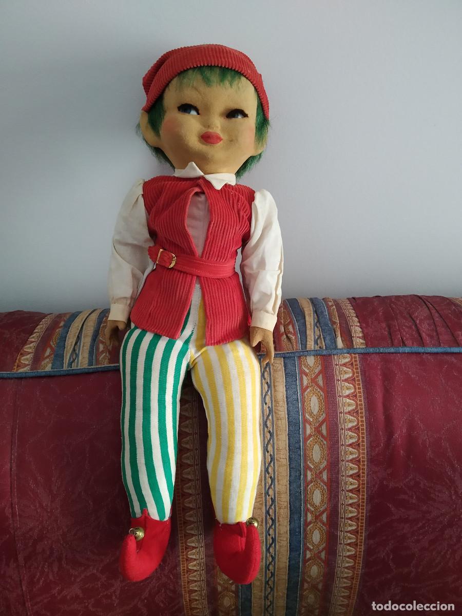 Mu&ntilde;eca espa&ntilde;ola clasica: mu&ntilde;eco duende de Florido, piel de melocot&oacute;n