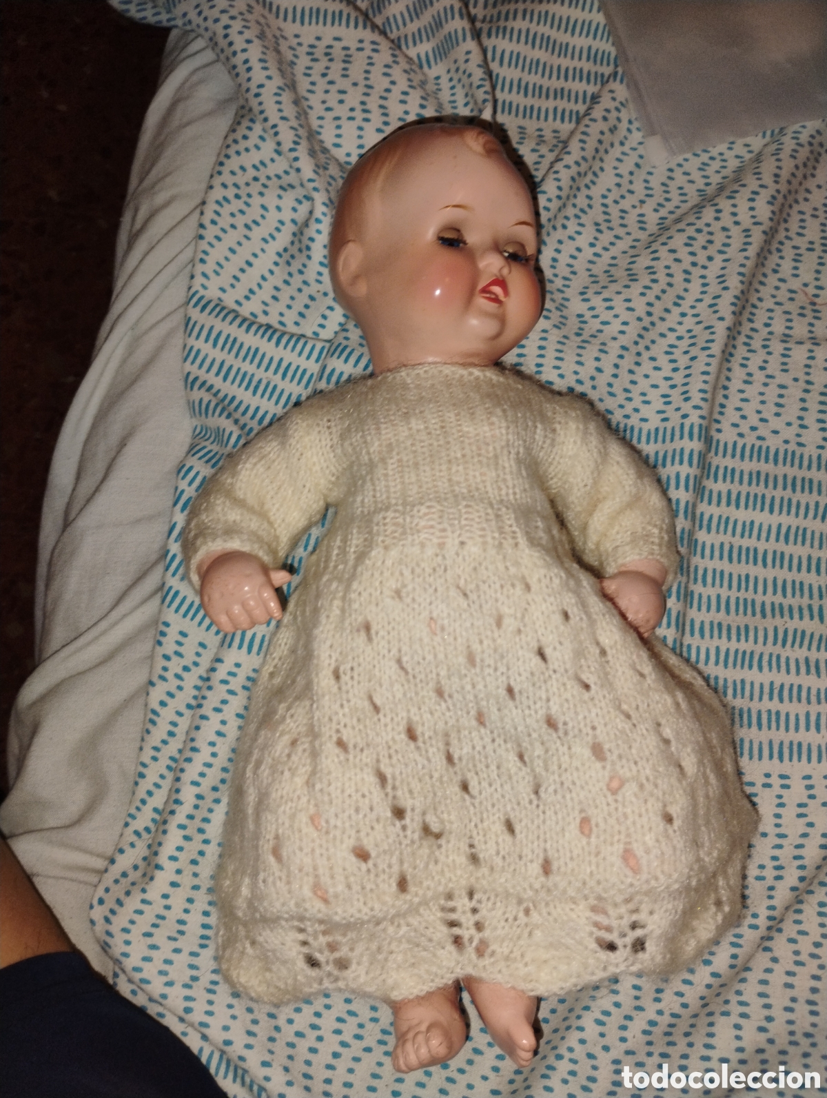 Mu&ntilde;eca espa&ntilde;ola clasica: &diams;Antiguo Mu&ntilde;eco NAN&Iacute;N de Industrias DIANA. 32 cm. Celuloide/Poliestireno. A&ntilde;os 50. &iexcl;Ropa Original!