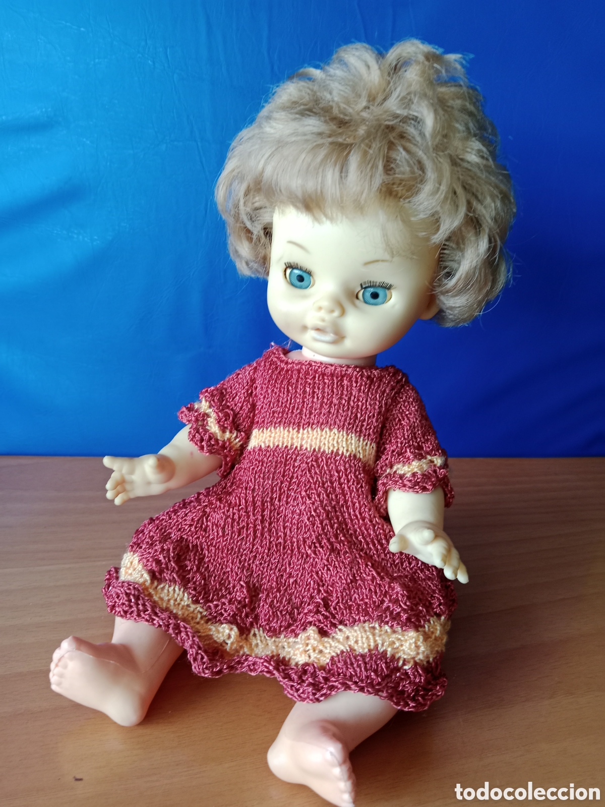 Mu&ntilde;eca espa&ntilde;ola clasica: MU&Ntilde;ECA ANTIGUA CON SU ROPITA ORIGINAL