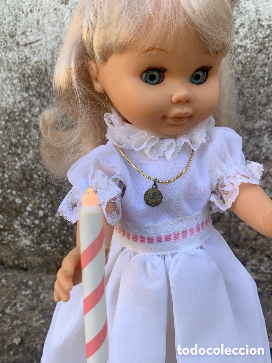 Mu&ntilde;eca espa&ntilde;ola clasica: Mu&ntilde;eca Comuni&oacute;n Jumaco a&ntilde;os 90 - Foto 3
