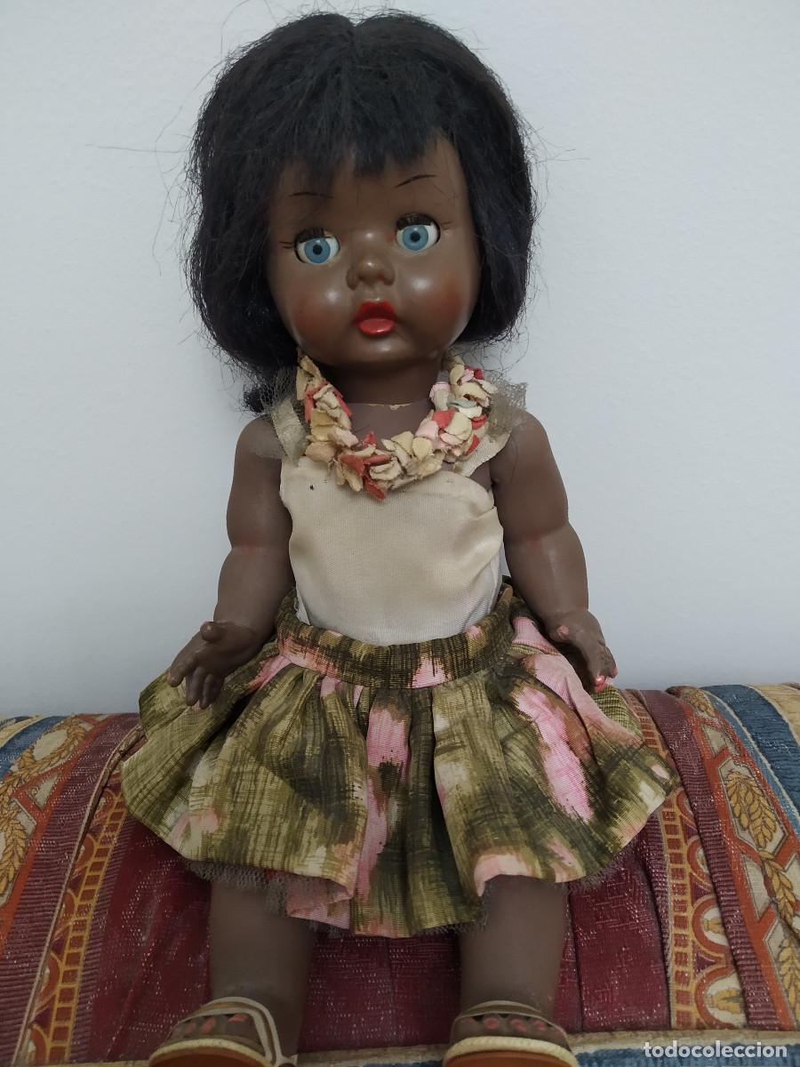 Mu&ntilde;eca espa&ntilde;ola clasica: mu&ntilde;eca angela o angelita negrita de industrias leb. Dif&iacute;cil