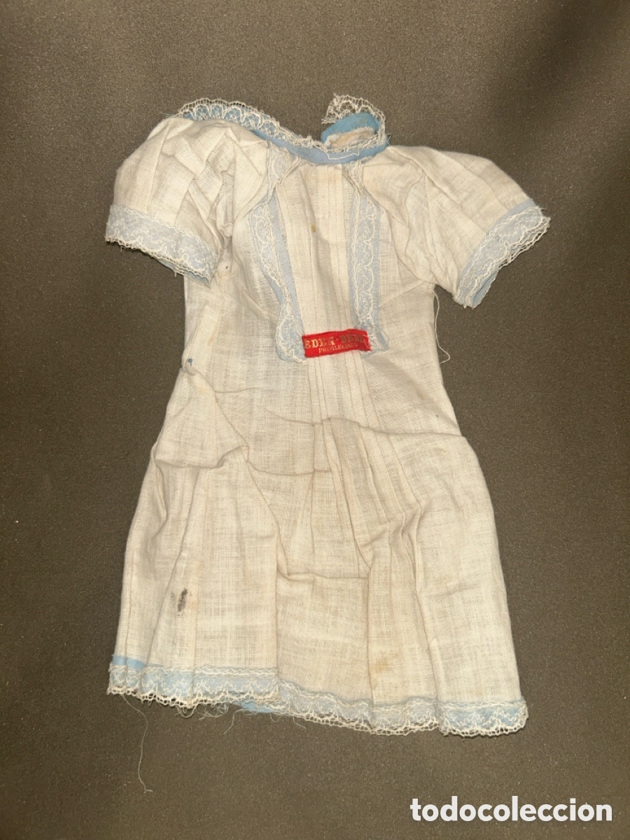 Mu&ntilde;eca espa&ntilde;ola clasica: ANTIGUO VESTIDO PARA MU&Ntilde;ECO &Eacute;DEN-B&Eacute;B&Eacute; PRIVILEGIADO *VER FOTOS*