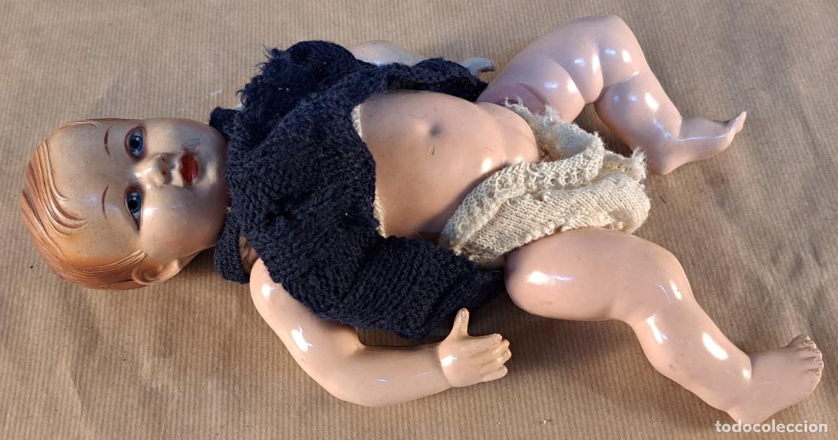 Mu&ntilde;eca espa&ntilde;ola clasica: Mu&ntilde;eco beb&eacute; de celuloide &middot; a&ntilde;os 50 &middot; 30 cm - Foto 7