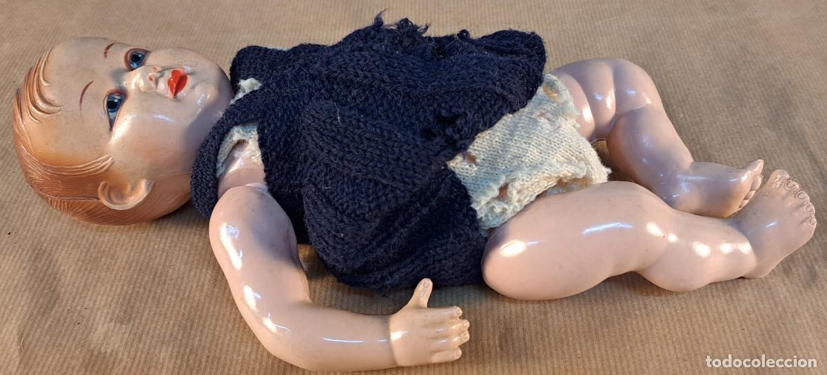 Mu&ntilde;eca espa&ntilde;ola clasica: Mu&ntilde;eco beb&eacute; de celuloide &middot; a&ntilde;os 50 &middot; 30 cm - Foto 9