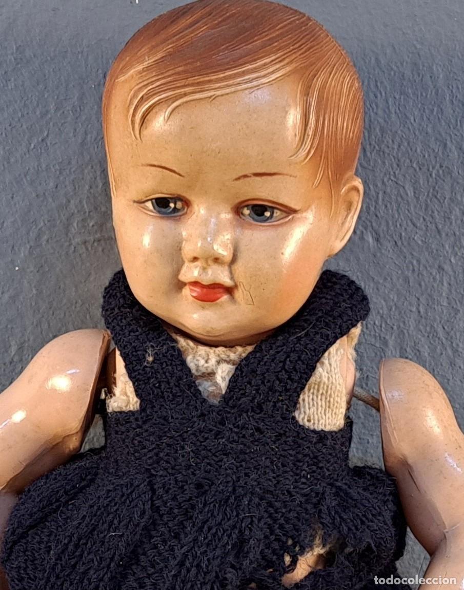 Mu&ntilde;eca espa&ntilde;ola clasica: Mu&ntilde;eco beb&eacute; de celuloide &middot; a&ntilde;os 50 &middot; 30 cm - Foto 10