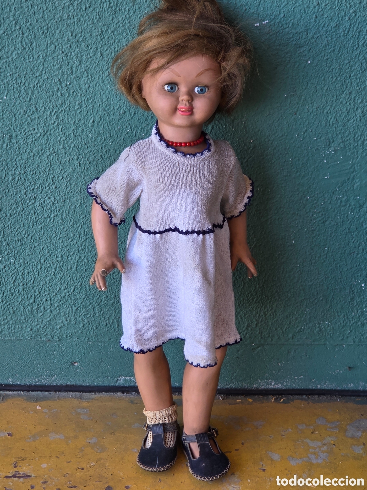 Mu&ntilde;eca espa&ntilde;ola clasica: ANTIGUA MU&Ntilde;ECA A&Ntilde;OS 40/50 60 Cm. de altura.
