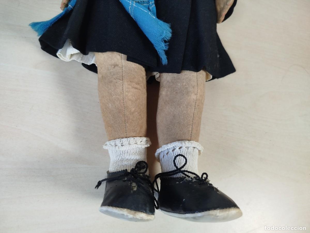 Mu&ntilde;eca espa&ntilde;ola clasica: Mu&ntilde;eca de trapo y ropa antigua - Foto 3