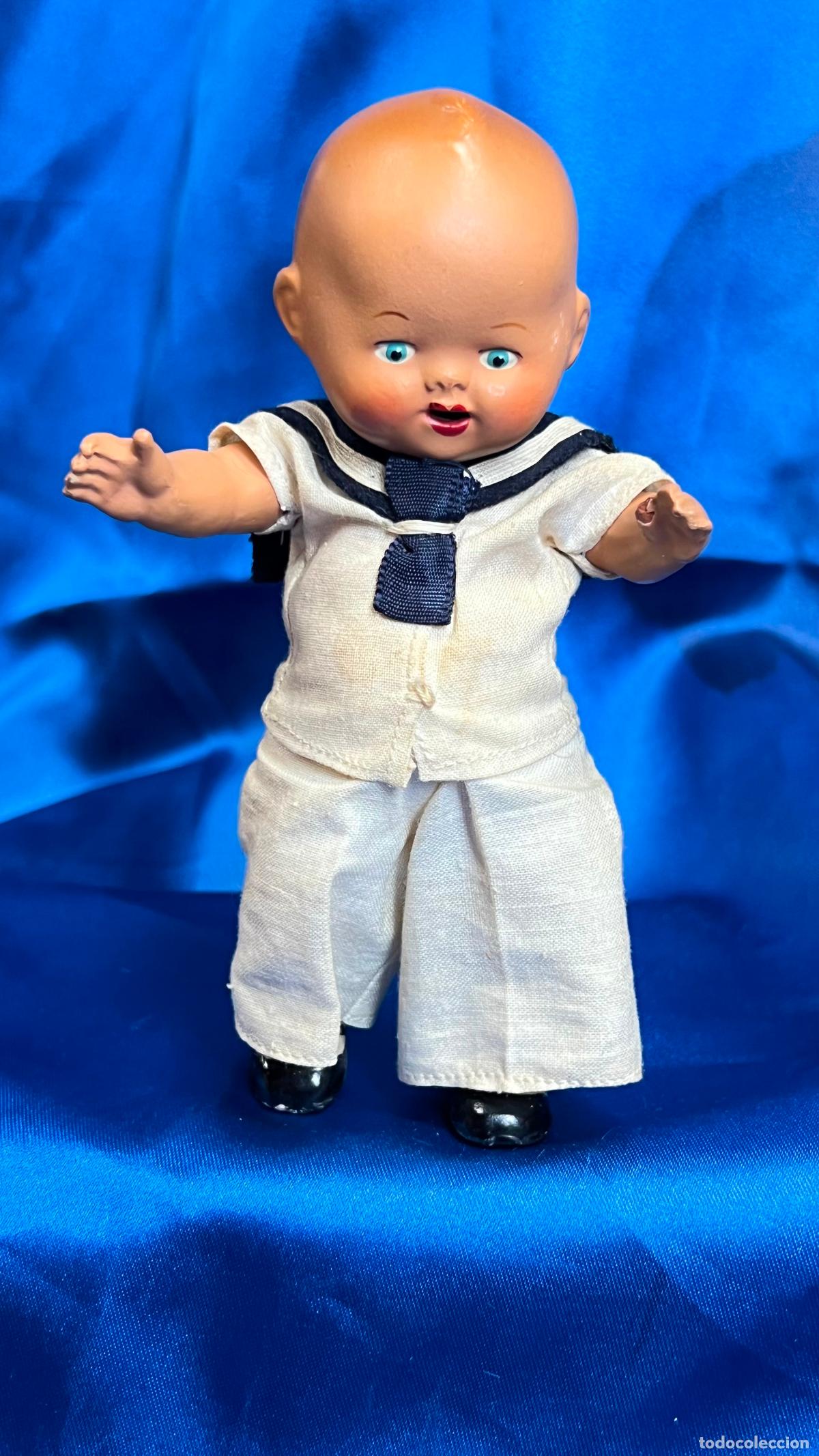 Mu&ntilde;eca espa&ntilde;ola clasica: Beb&eacute; TERRACOTA A&Ntilde;OS 30 VESTIDO DE MARINERO