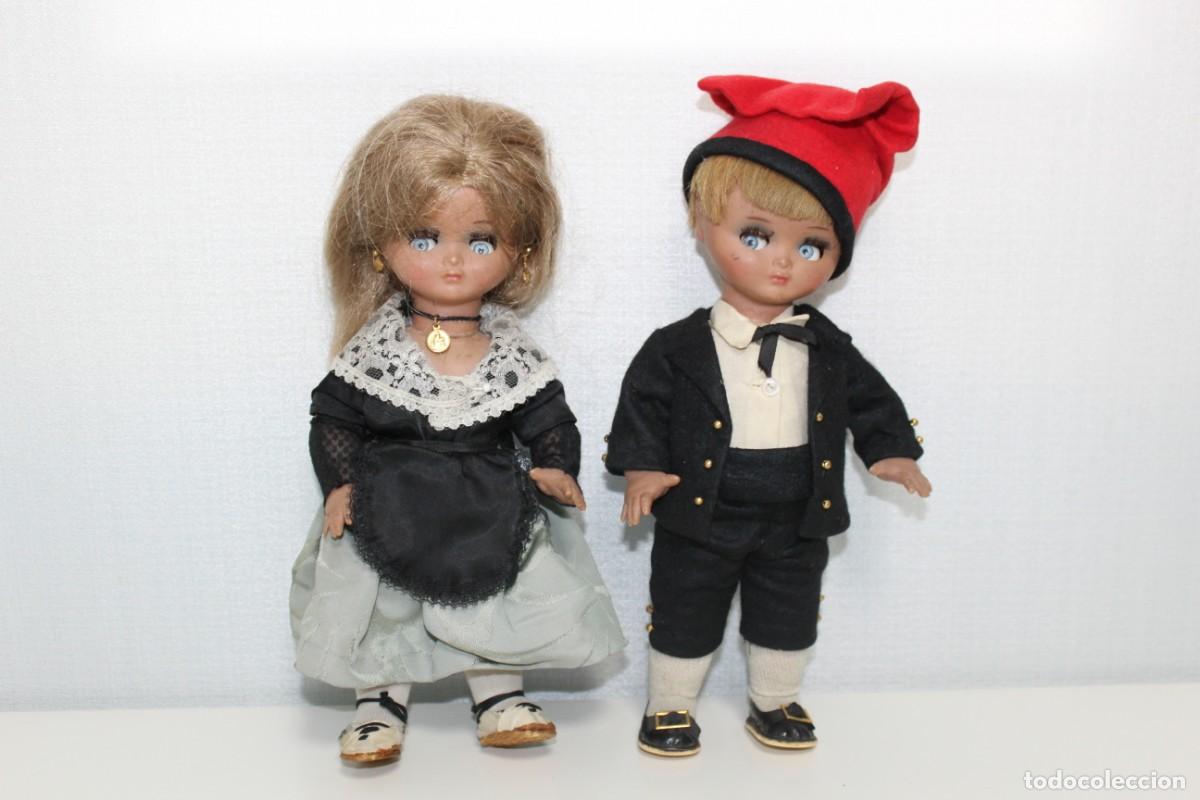 Mu&ntilde;eca espa&ntilde;ola clasica: PAREJA DE MU&Ntilde;ECOS LINDA PIRULA - A&Ntilde;OS 60