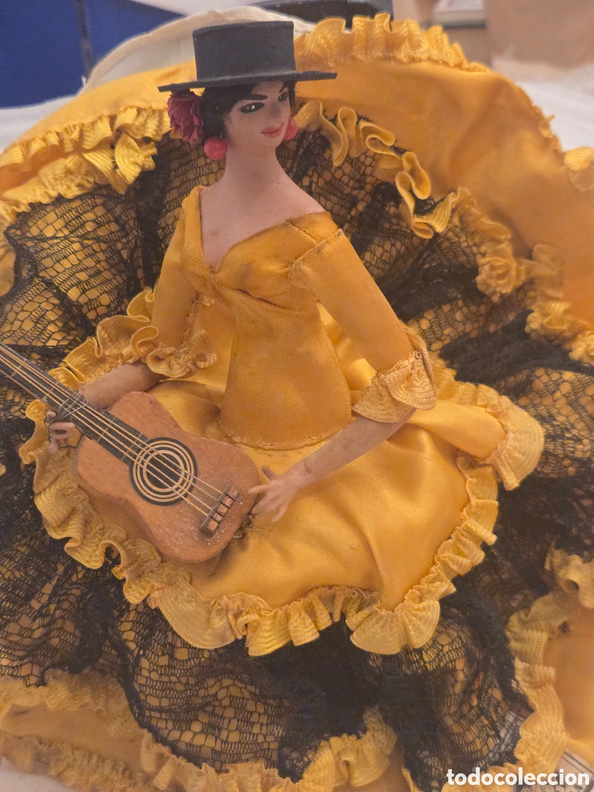 Mu&ntilde;eca espa&ntilde;ola clasica: Valladares, M&aacute;laga,antigua mu&ntilde;eca flamenca