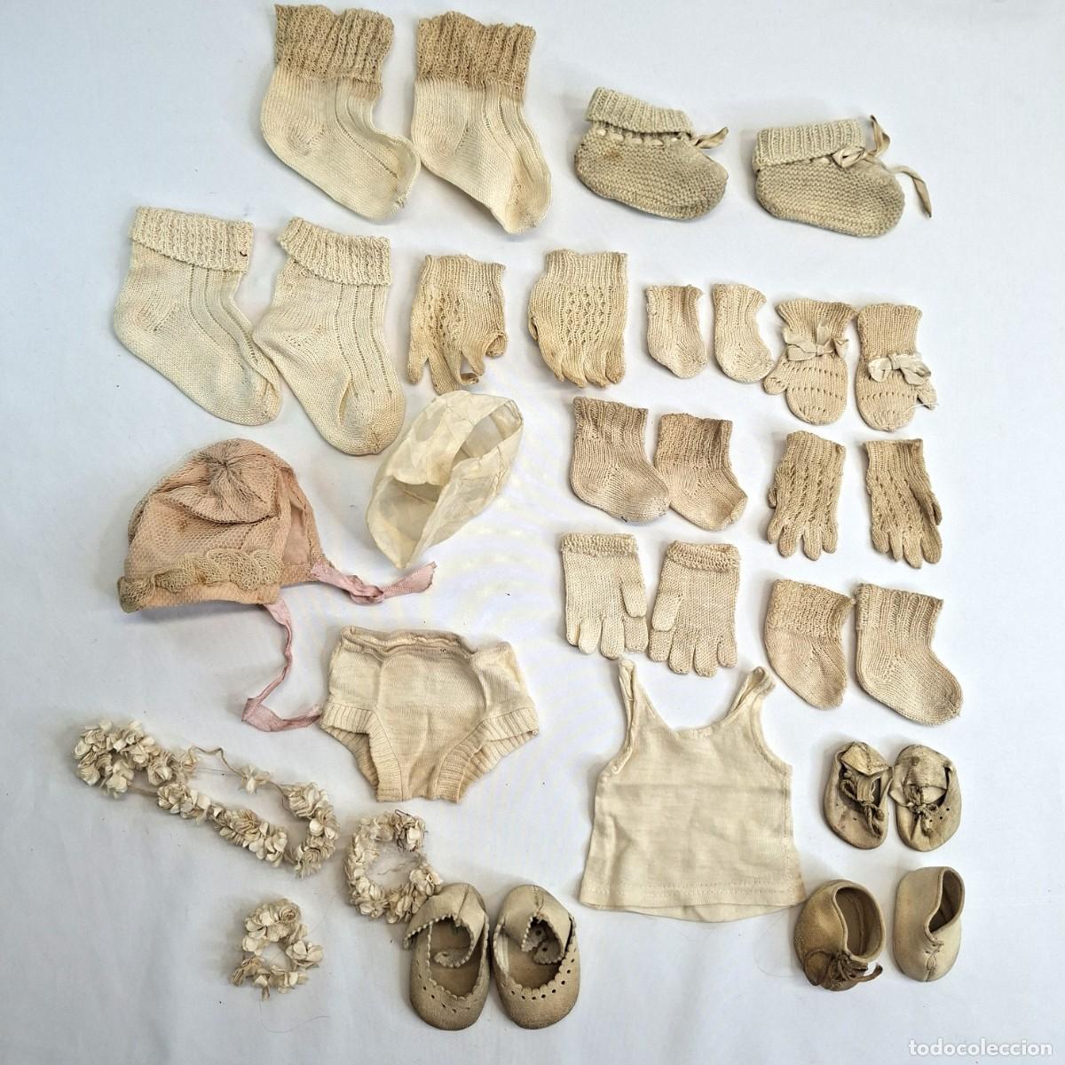 Mu&ntilde;eca espa&ntilde;ola clasica: LOTE DE ACCESORIOS PARA MU&Ntilde;ECA ANTIGUA.