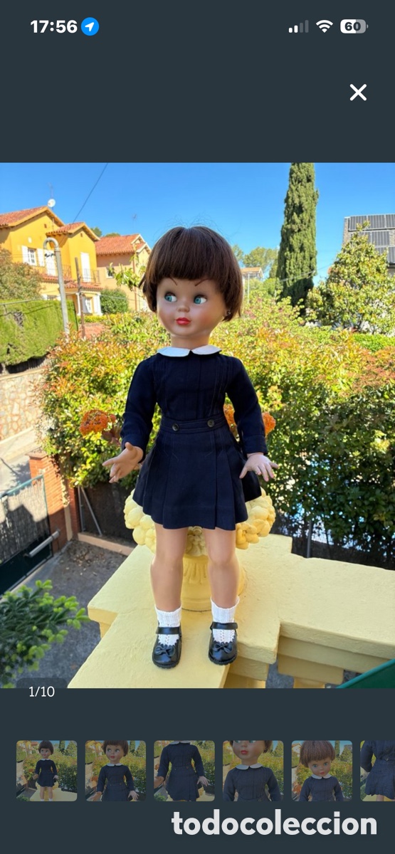 Mu&ntilde;eca espa&ntilde;ola clasica: Mu&ntilde;eca Pierina con uniforme