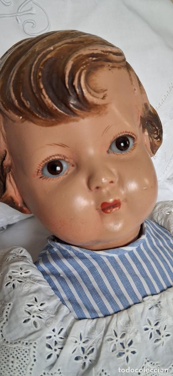 Mu&ntilde;eca espa&ntilde;ola clasica: Mu&ntilde;eca antigua Olot 42 cm.