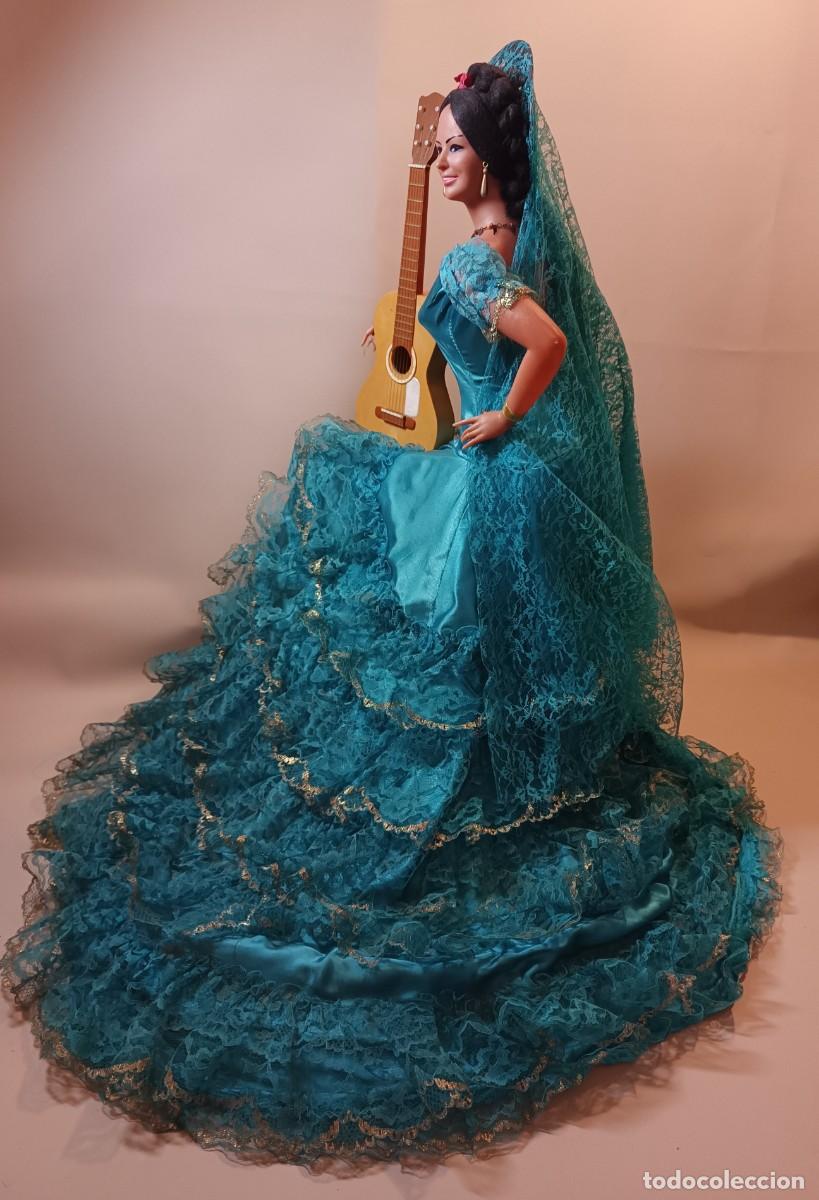 Mu&ntilde;eca espa&ntilde;ola clasica: Mu&ntilde;eca antigua Gitana de Marin de 68 cm, como nueva - Foto 11