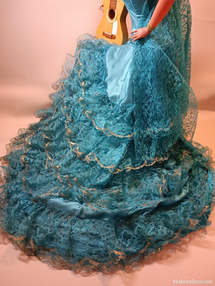 Mu&ntilde;eca espa&ntilde;ola clasica: Mu&ntilde;eca antigua Gitana de Marin de 68 cm, como nueva - Foto 12