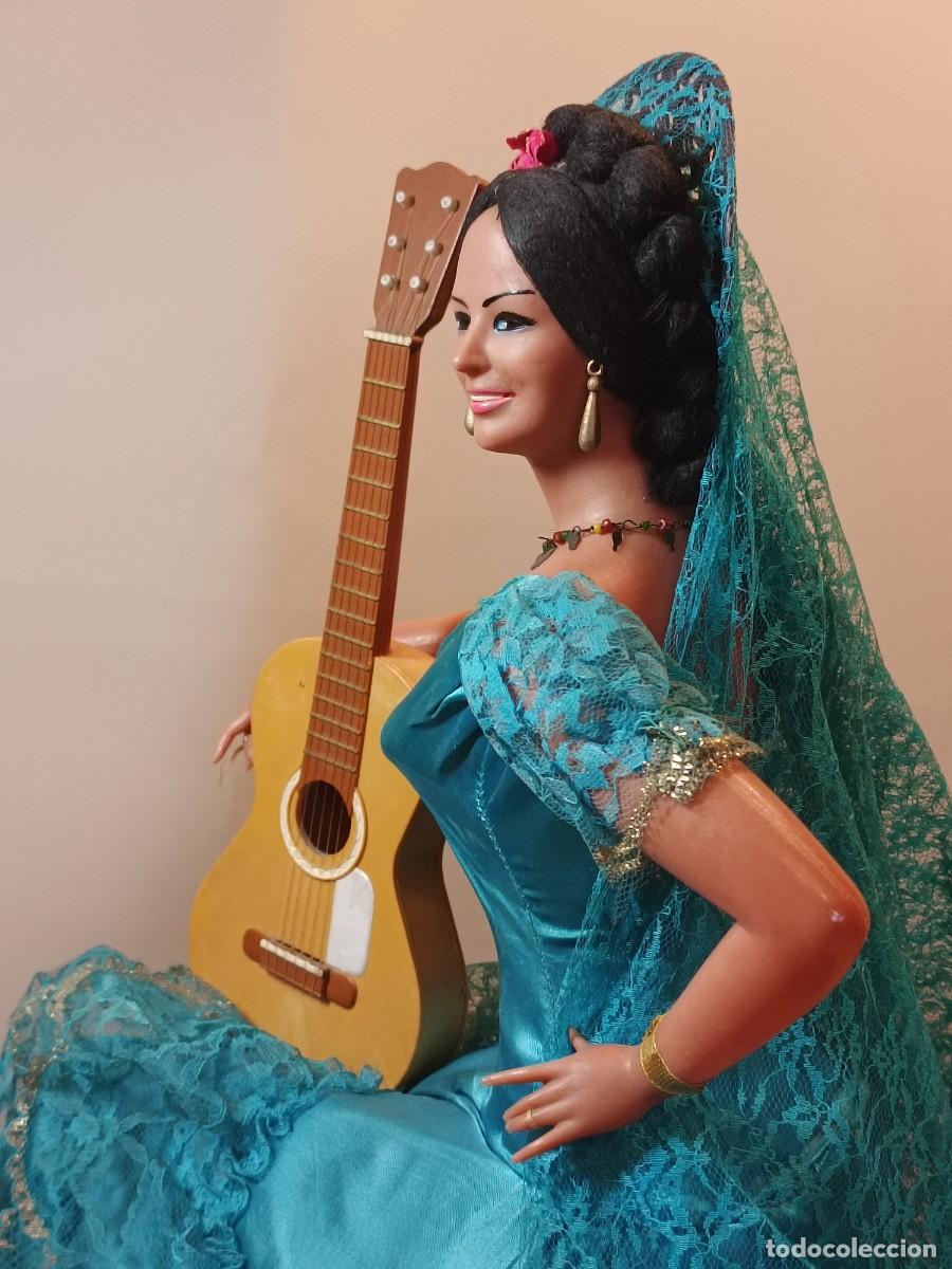 Mu&ntilde;eca espa&ntilde;ola clasica: Mu&ntilde;eca antigua Gitana de Marin de 68 cm, como nueva - Foto 13
