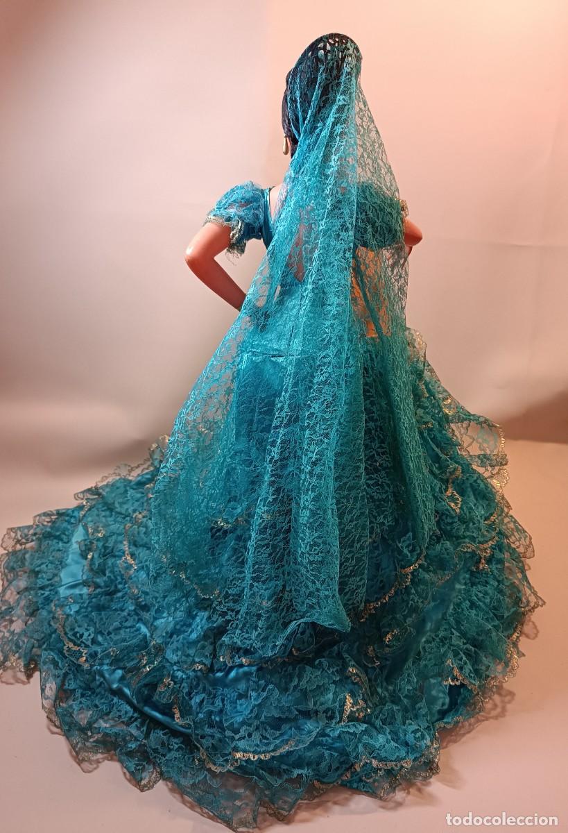 Mu&ntilde;eca espa&ntilde;ola clasica: Mu&ntilde;eca antigua Gitana de Marin de 68 cm, como nueva - Foto 14