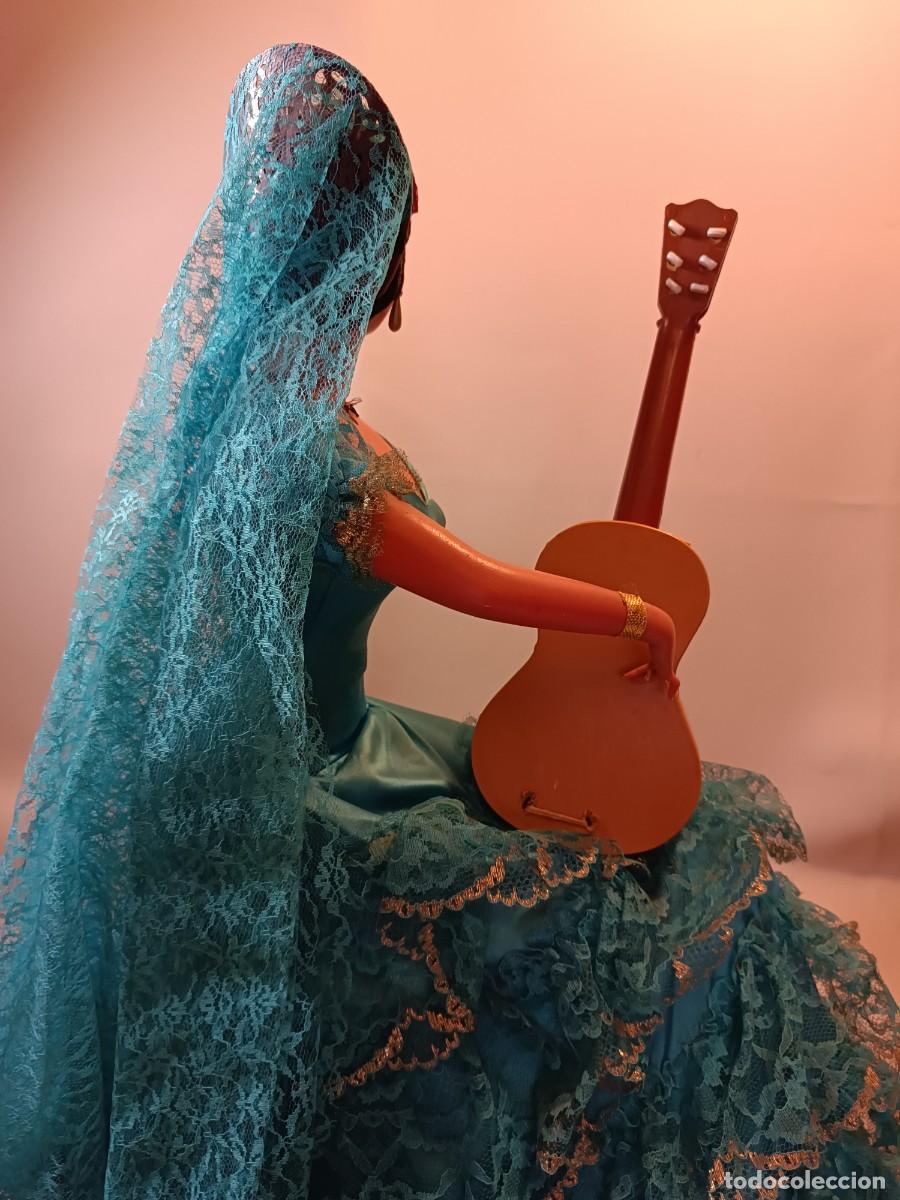 Mu&ntilde;eca espa&ntilde;ola clasica: Mu&ntilde;eca antigua Gitana de Marin de 68 cm, como nueva - Foto 17