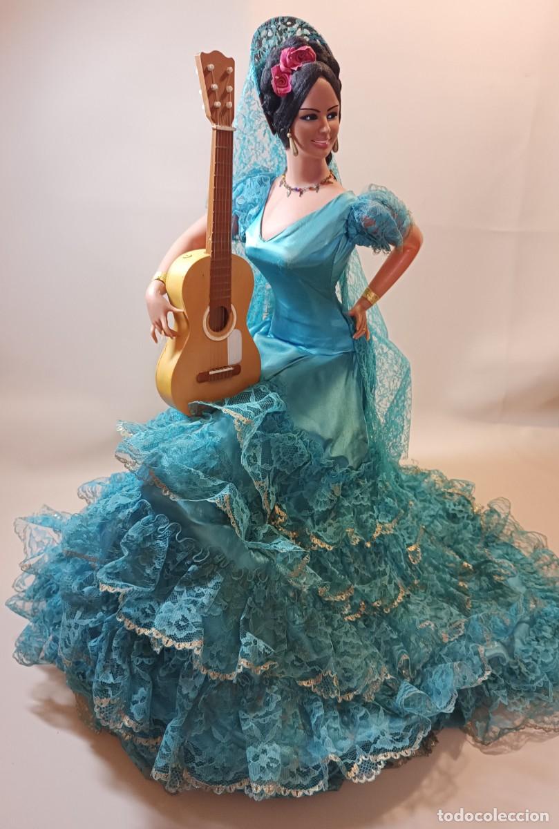 Mu&ntilde;eca espa&ntilde;ola clasica: Mu&ntilde;eca antigua Gitana de Marin de 68 cm, como nueva - Foto 19