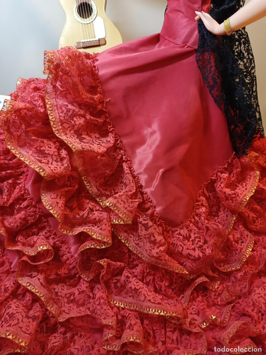 Mu&ntilde;eca espa&ntilde;ola clasica: Mu&ntilde;eca antigua Gitana de Marin de 68 cm, como nueva - Foto 3