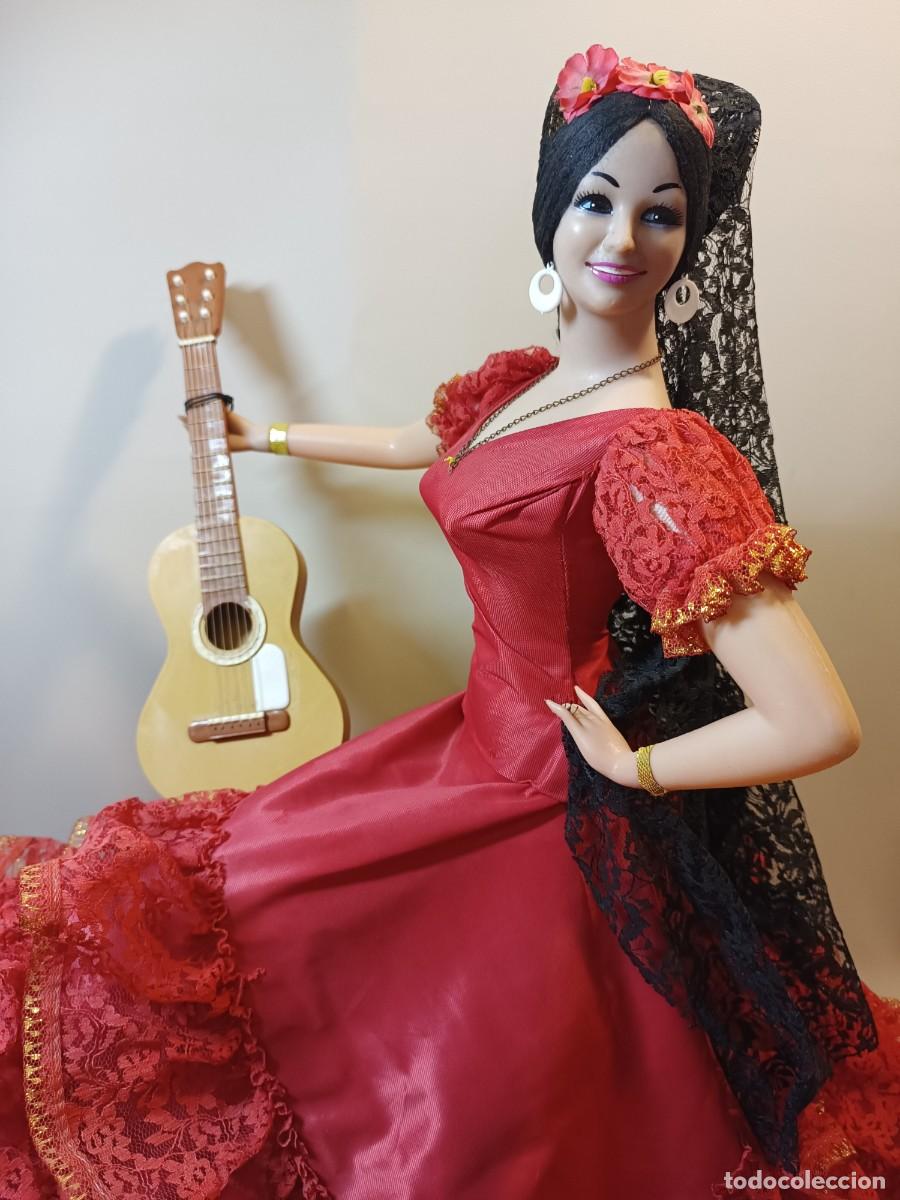 Mu&ntilde;eca espa&ntilde;ola clasica: Mu&ntilde;eca antigua Gitana de Marin de 68 cm, como nueva - Foto 6